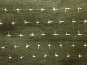 アンティーク　十字絣織出し銘仙単衣着物